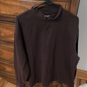 St. John's Bay Brown Long Sleeve Top